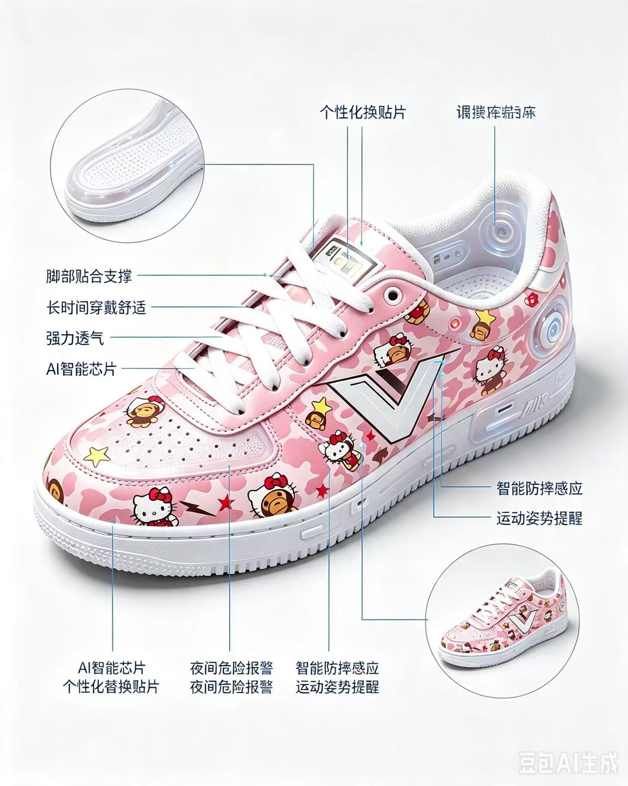 Vectis Air 潮牌合作款粉色配色产品图