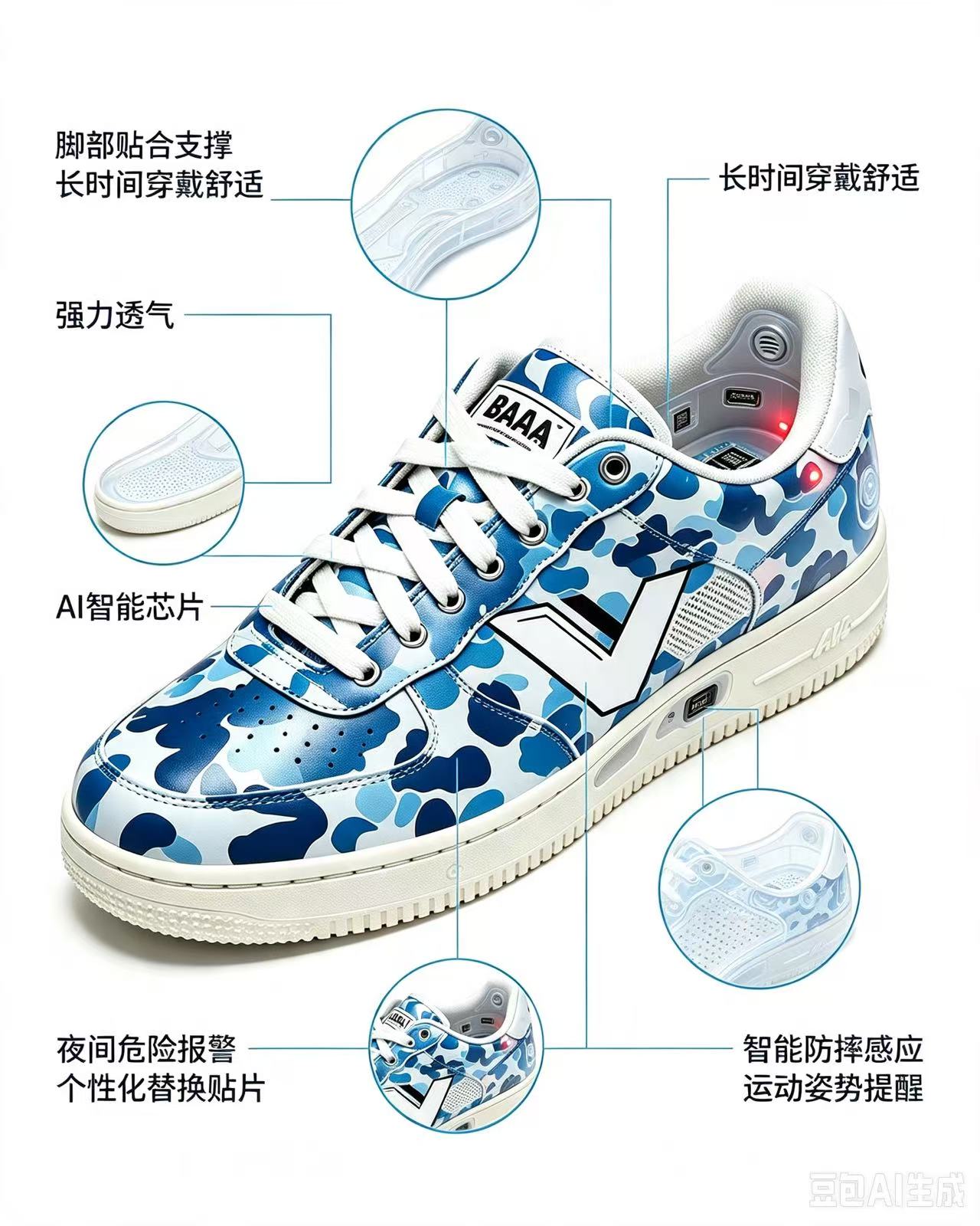 Vectis Air 潮牌合作款蓝色配色产品图